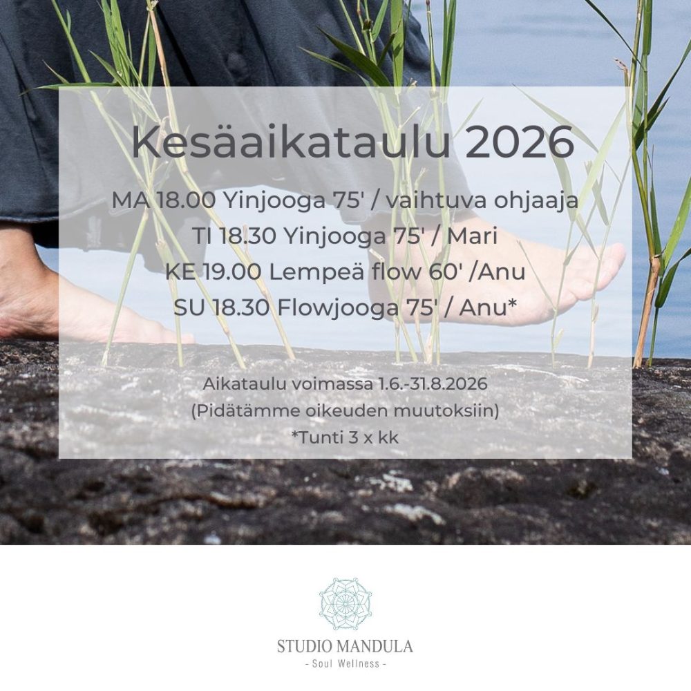 Kesän aikataulu